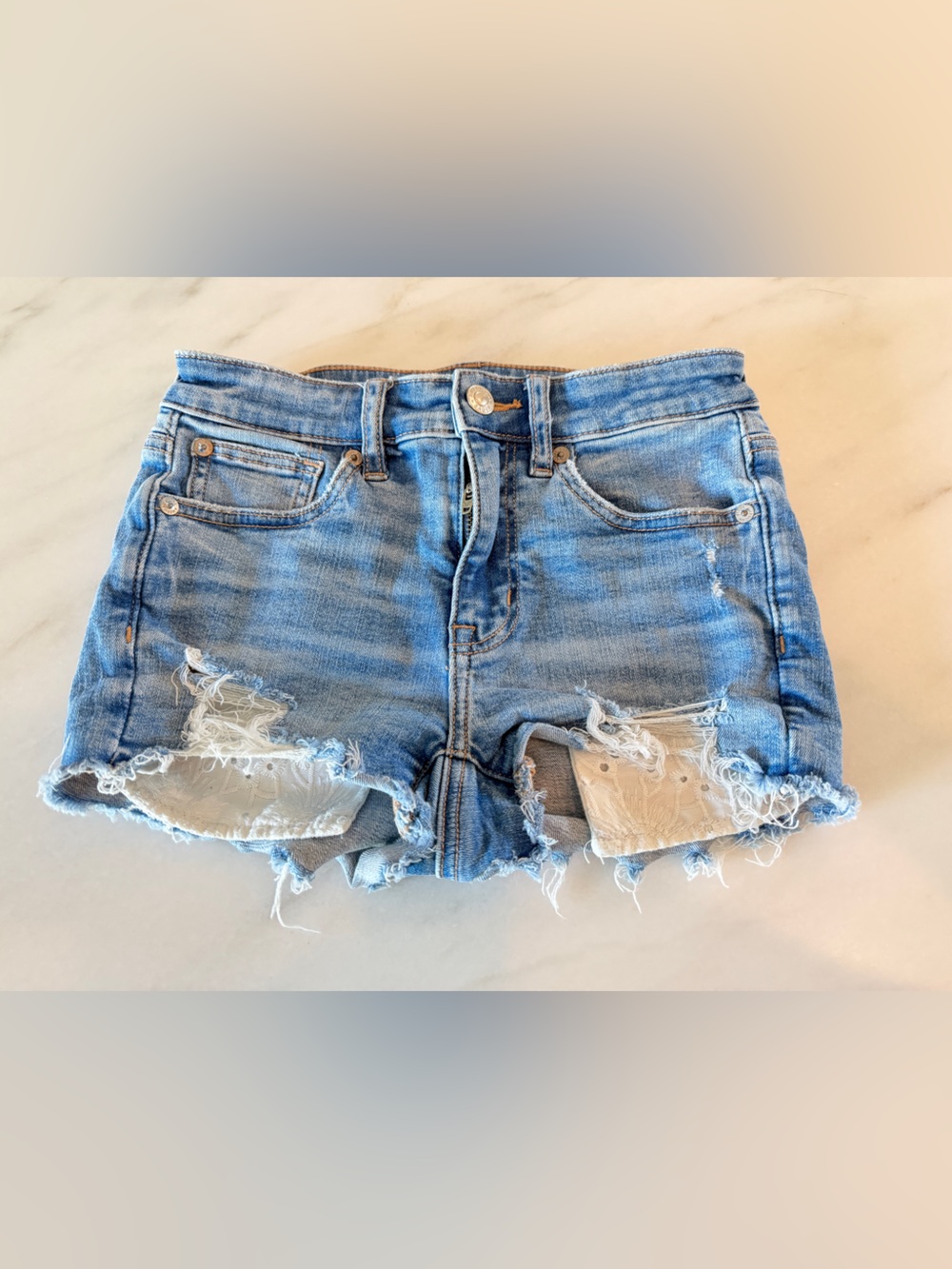 American eagle cut off Jean shorts 00 GUC